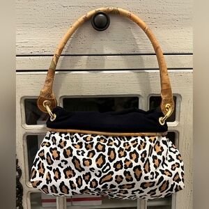 Rare Alviero Martini 1 A Classe Leopard Print Bag From 2012 Collection